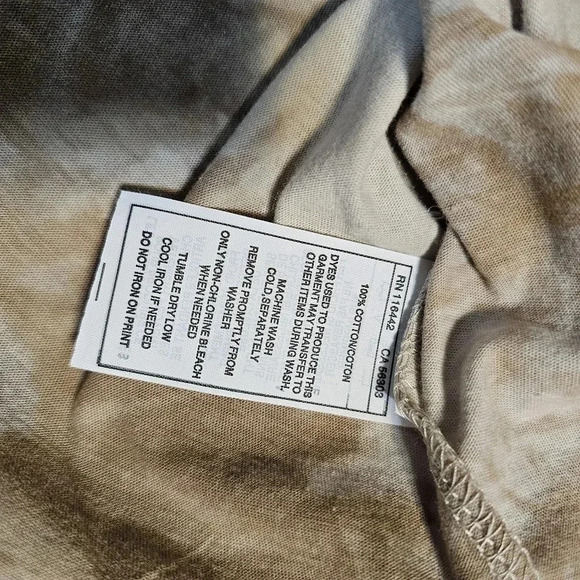 Empyre Crop Top Womens Large Tie Dye Crew Neck Short Sleeve 100% Cotton Skater - Picture 3 of 7